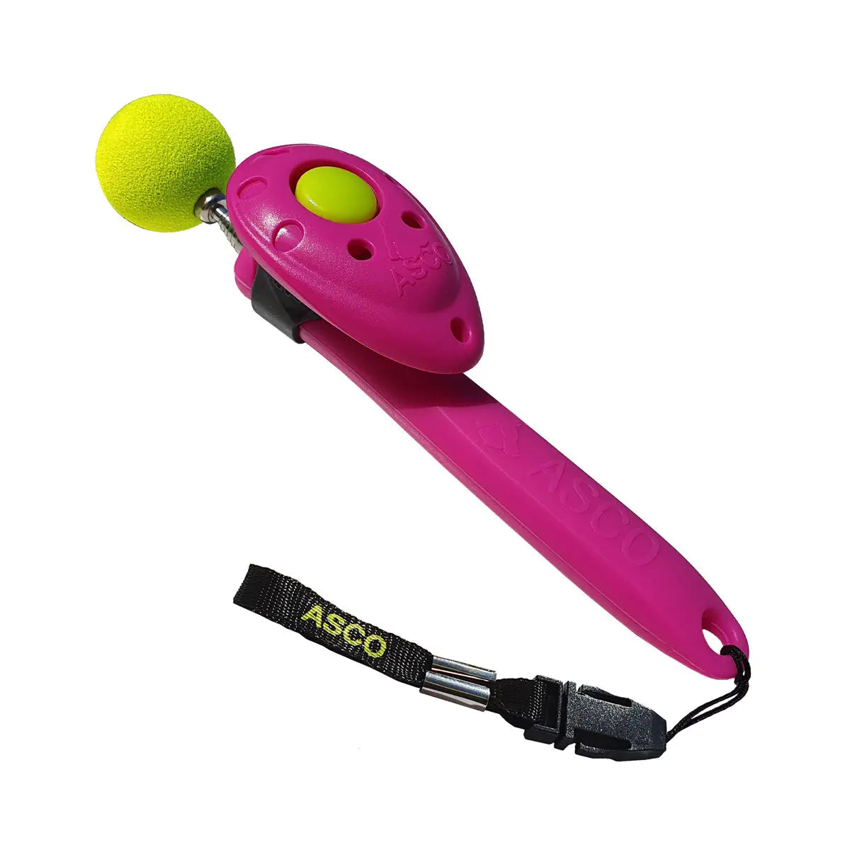 ASCO ClickStick - Target Stick mit abnehmbarem Premium Clicker - Target Stab für Hunde Katzen Clickertraining - Targetstick ausziehbar mit extra Klicker - Targetstab für Target-Training - Medikratz