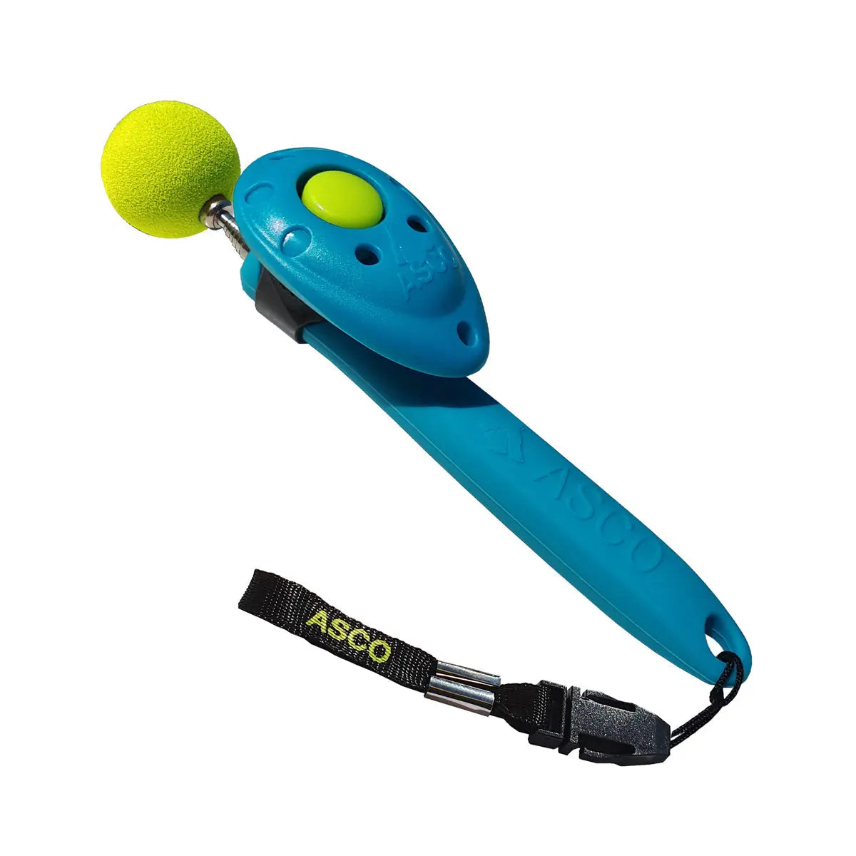 ASCO ClickStick - Target Stick mit abnehmbarem Premium Clicker - Target Stab für Hunde Katzen Clickertraining - Targetstick ausziehbar mit extra Klicker - Targetstab für Target-Training - Medikratz 