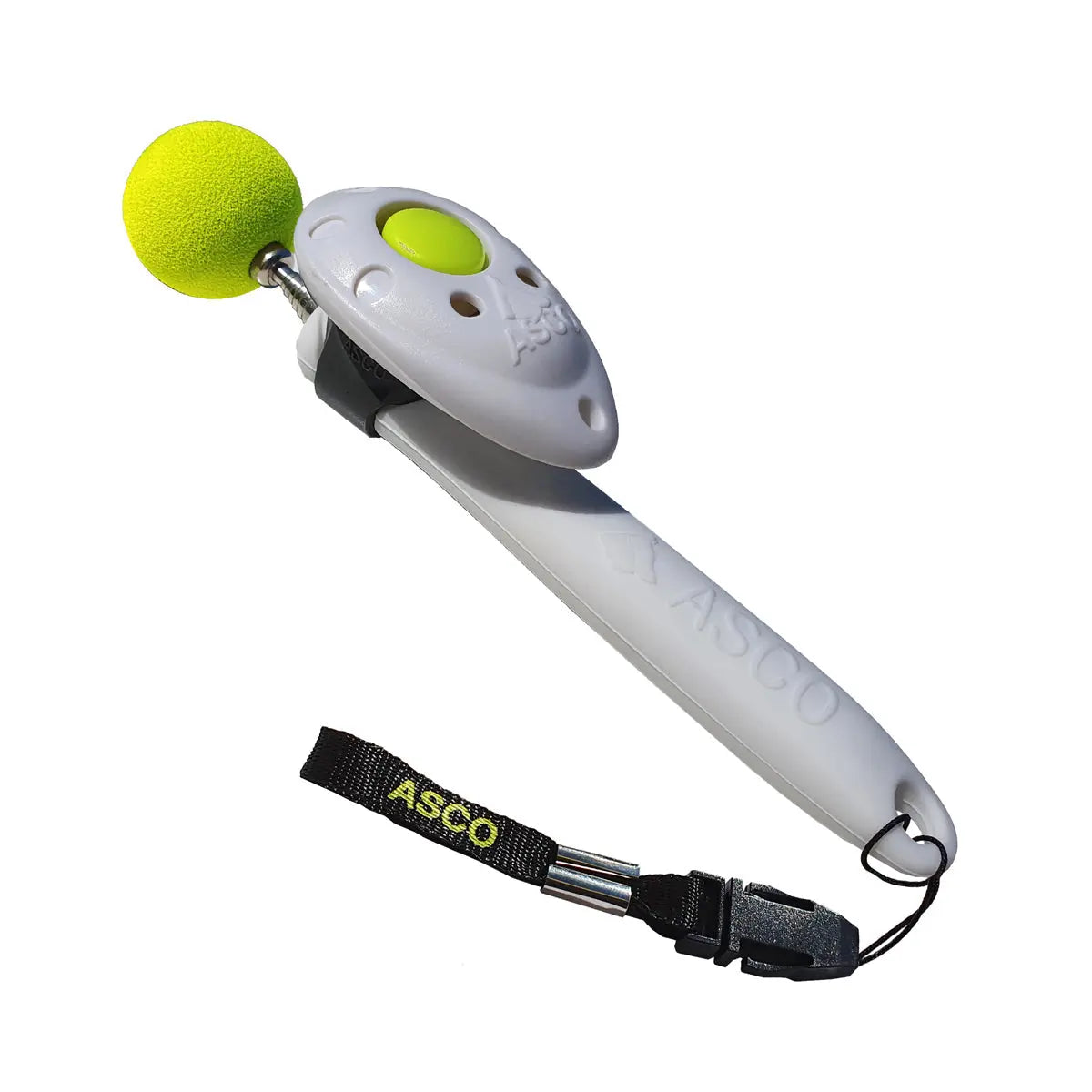 ASCO ClickStick - Target Stick mit abnehmbarem Premium Clicker - Target Stab für Hunde Katzen Clickertraining - Targetstick ausziehbar mit extra Klicker - Targetstab für Target-Training - Medikratz 