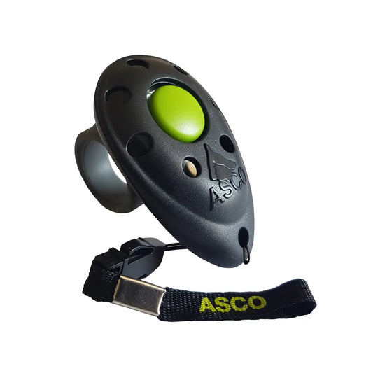 ASCO Finger Clicker – Clickertraining Premium Klicker für Hunde, Katzen, Pferde - Medikratz 