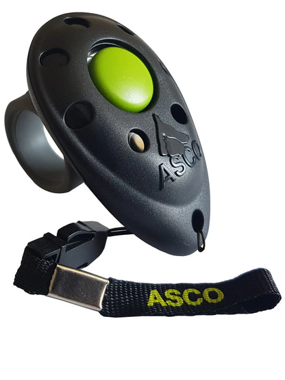 ASCO Finger Clicker – Clickertraining Premium Klicker für Hunde, Katzen, Pferde - Medikratz 
