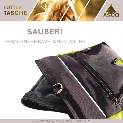 ASCO Futterbeutel mit Einhand-Schnappverschluss, Leckerlibeutel 20x20 cm, QuickTouch Leckerlietasche - Medikratz 