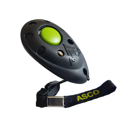 ASCO Premium Clicker – Clickertraining Profi Klicker für Hunde, Katzen, Pferde - Medikratz 