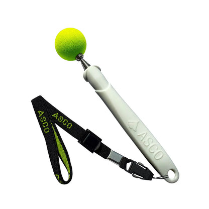 ASCO Target Stick - Target Stab für Hunde Katzen Targettraining - Targetstick ausziehbar mit Softball - Edelstahl Targetstab mit Teleskopfunktion - Medikratz 