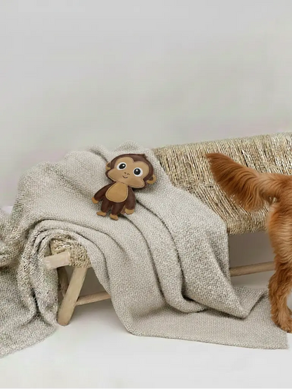 BUDDY. Hundespielzeug aus Leder "Affe" - Medikratz 