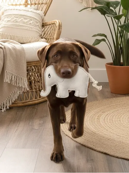 BUDDY. Hundespielzeug aus Leder "Elefant" - Medikratz 