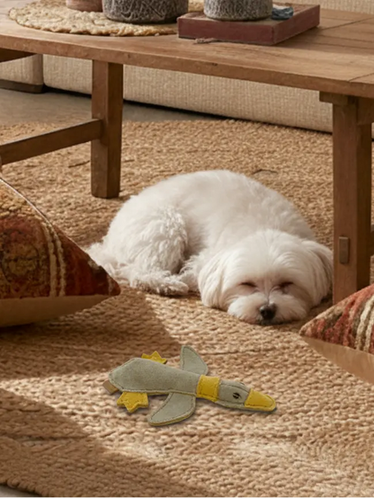 BUDDY. Hundespielzeug aus Leder "Kleine Ente" - Medikratz 