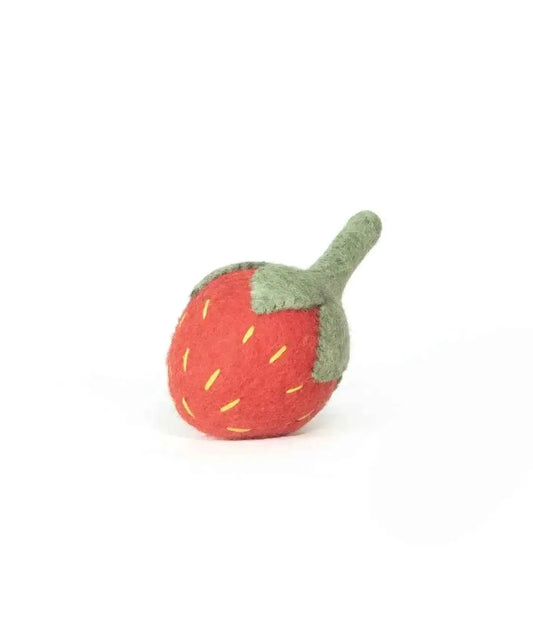 BUDDY. Hundespielzeug aus Wollfilz "Erdbeere" - Medikratz 