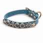 Cooles Kroko Hundehalsband personalisiert mit Glitzersteinen + Symbol - Medikratz 