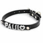 Cooles Kroko Hundehalsband personalisiert mit Glitzersteinen + Symbol - Medikratz 