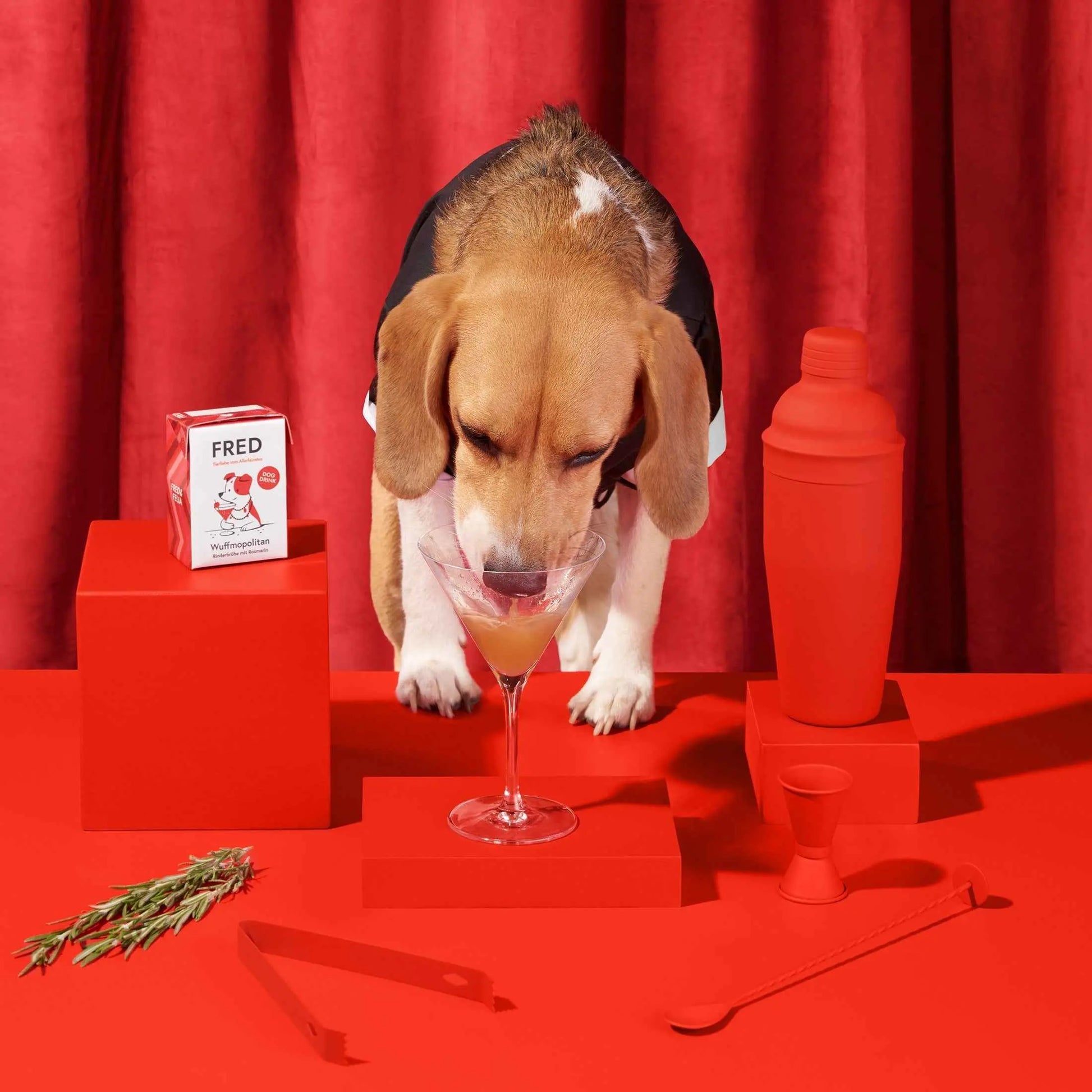 Dog Drink "Wuffmopolitan" FRED & FELIA
