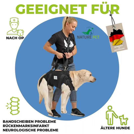 Durchgehende Tragehilfe für Hunde - Medikratz 