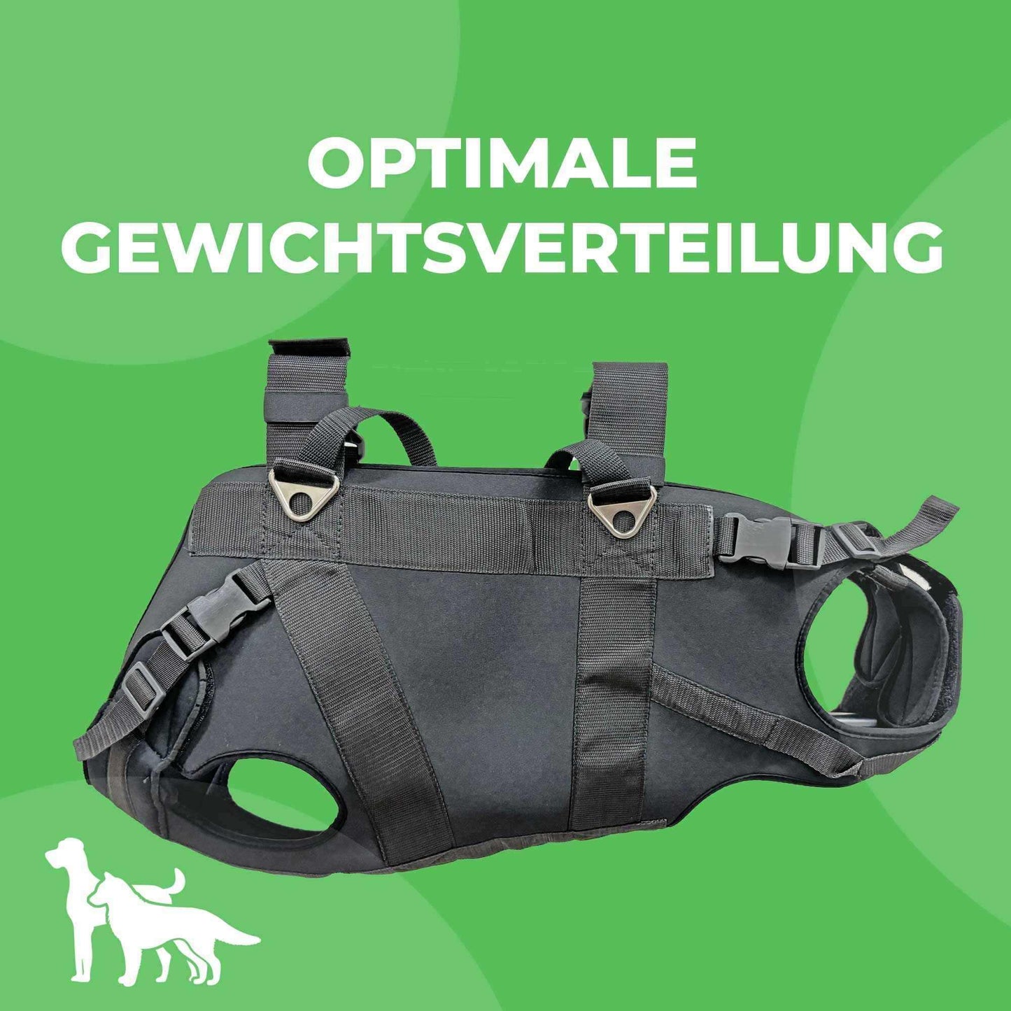 Durchgehende Tragehilfe für Hunde - Medikratz 