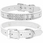 Edles Hundehalsband personalisiert mit Glitzersteinen + Symbol - Medikratz 