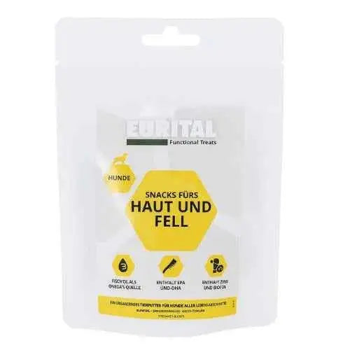 Eurital Dog Snacks 70 g – getreidefreie Snacks mit Lachs & Fischöl für gesunde Haut und glänzendes Fell Eurital