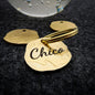 Extravagante Vintage Hundemarke mit Gravur personalisiert, Material Messing, 25mm - Medikratz 