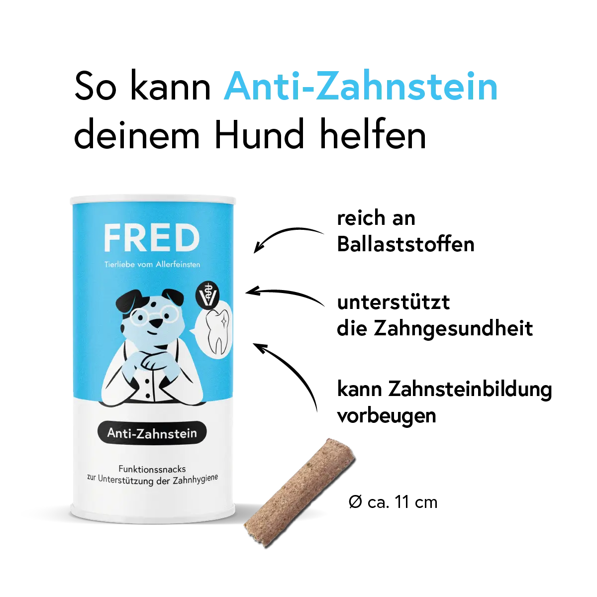 Funktionssnack Anti-Zahnstein FRED & FELIA