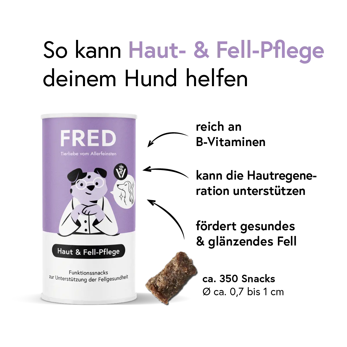Funktionssnack Haut & Fell-Pflege FRED & FELIA