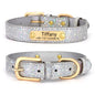 Hundehalsband "Tiffany" mit Namen und Telefon personalisiert. Lasergravur inklusive. - Medikratz 