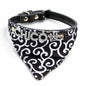 Hundehalstuch mit Namen und Hundehalsband aus echtem Leder. Besetzt mit glitzer Strass-Buchstaben - Medikratz 