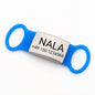 Klapperfreie Hundemarke Silikonslider mit Edelstahl-Schild für Halsbänder inkl. GRATIS Gravur - Medikratz 