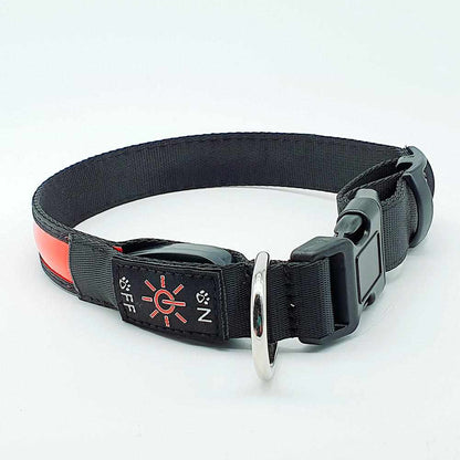 LED Hundehalsband, Stabiles Nylon mit USB Anschluß - Medikratz 