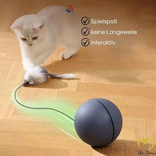 MAUSBALL - interaktives Katzenspielzeug, Ball für Katzen, Selbstbeschäftigung & Bewegung - Medikratz 