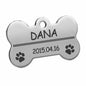 Personalisierte Hundemarke Knochenform – Individuell gravierte Metallmarke für Hunde & Katzen – Robustes Material, verschiedene Größen & Farben - Medikratz 