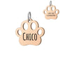 Personalisierte Hundemarke mit Gravur aus Edelstahl – Name & Telefonnummer – 30 mm – Gold, Silber & Rosé - Medikratz 