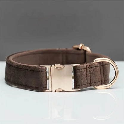 Personalisiertes Samt Hundehalsband "Emilia" mit Gravur – Verstellbar & Elegant - Medikratz 