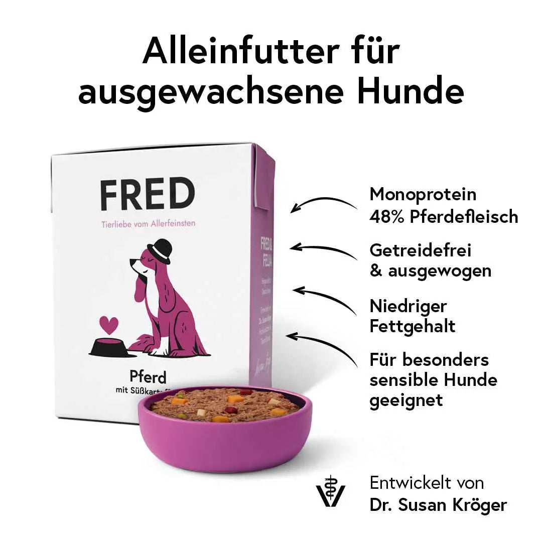 Pferd mit Süßkartoffeln FRED & FELIA
