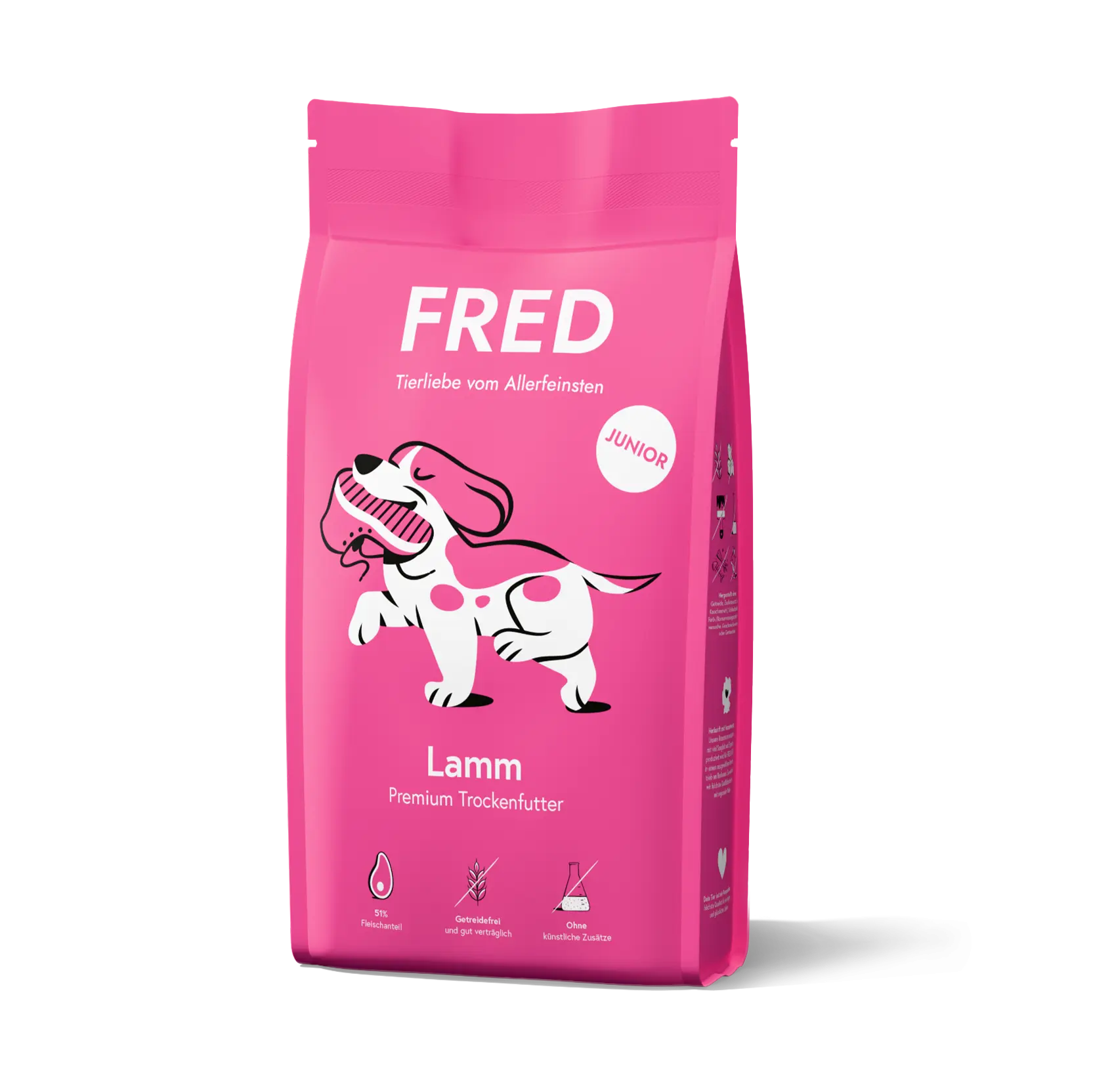 Premium Trockenfutter JUNIOR Lamm FRED & FELIA