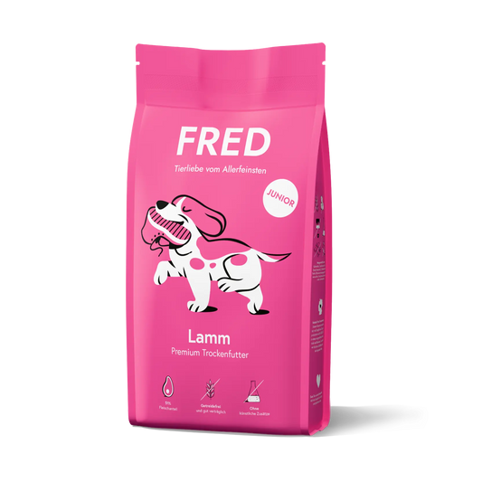 Premium Trockenfutter JUNIOR Lamm FRED & FELIA