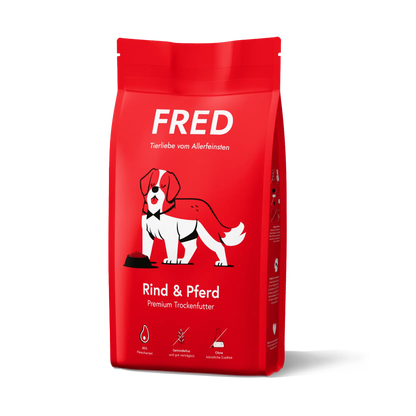Premium Trockenfutter Rind & Pferd FRED & FELIA