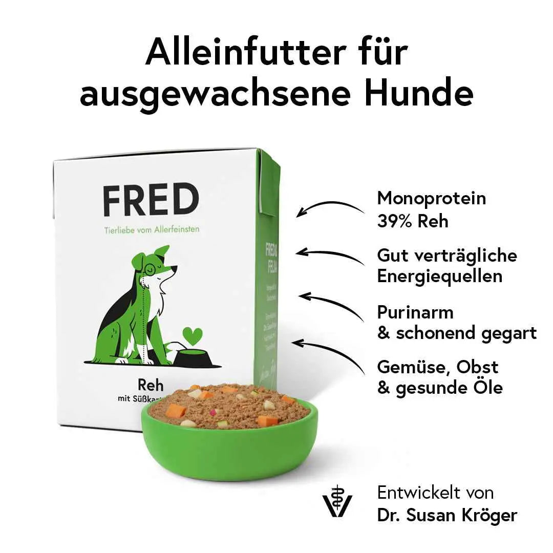 Reh mit Süßkartoffeln FRED & FELIA