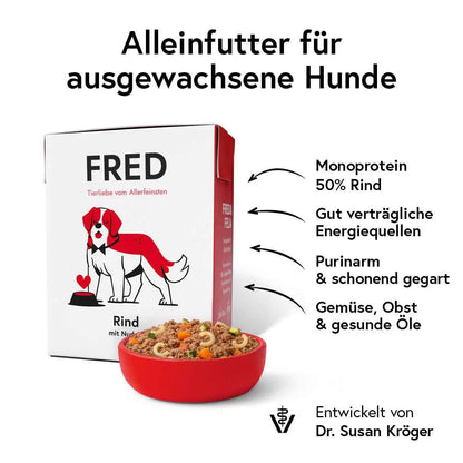 Rind mit Nudeln FRED & FELIA