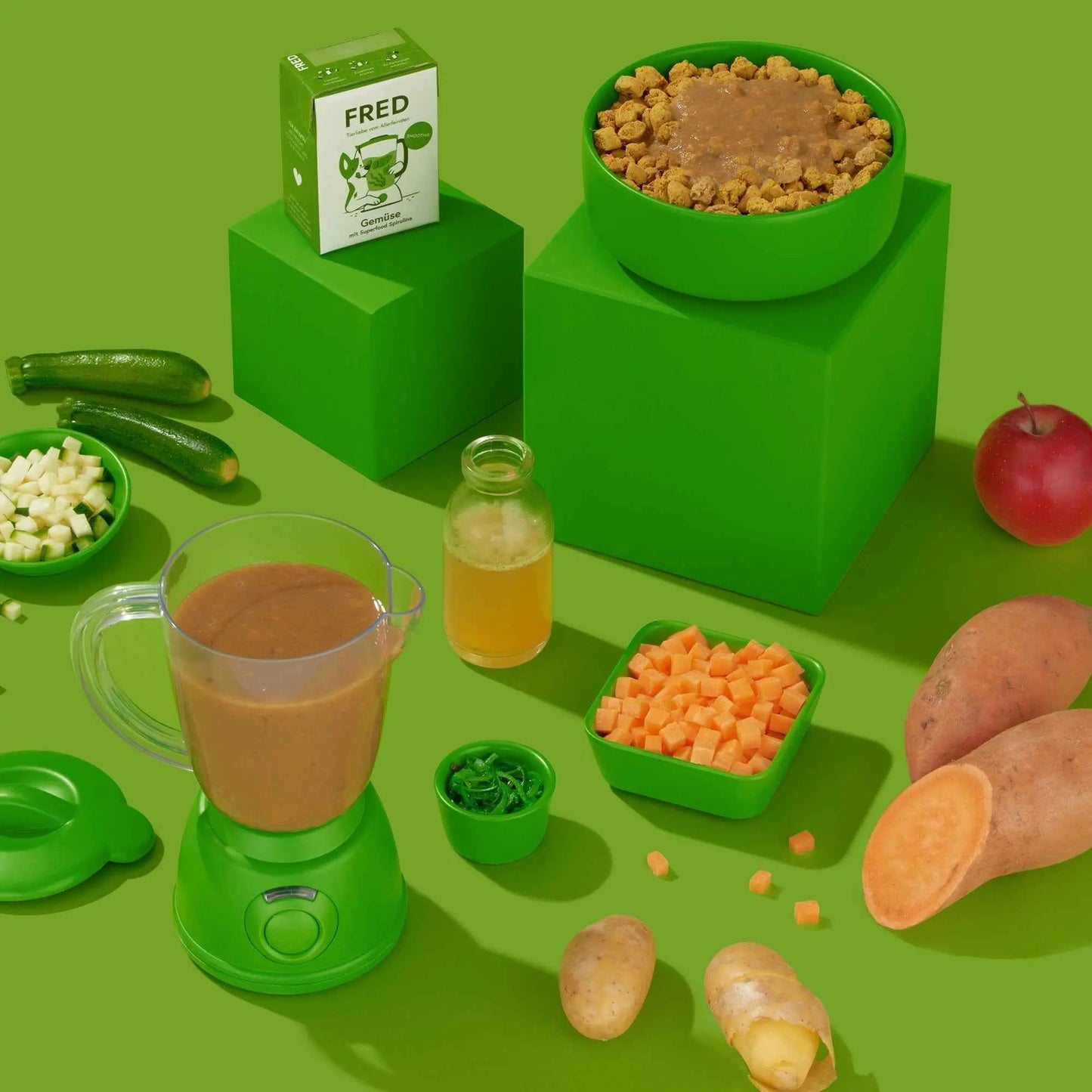 Smoothie Gemüse mit Spirulina FRED & FELIA
