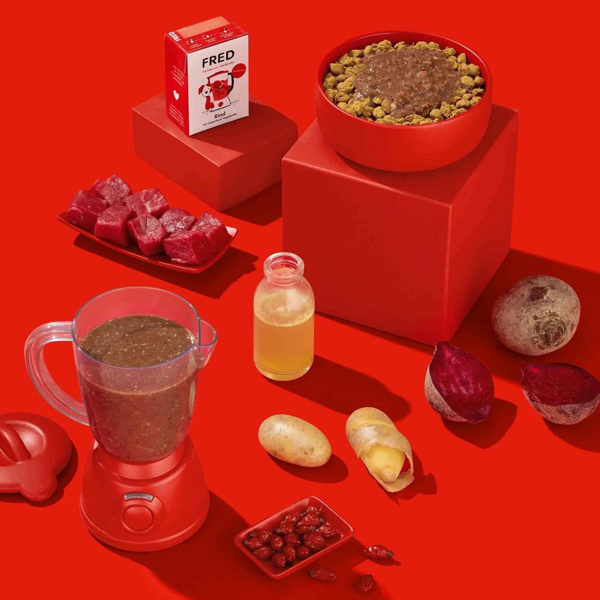 Smoothie Rind mit Hagebutte FRED & FELIA