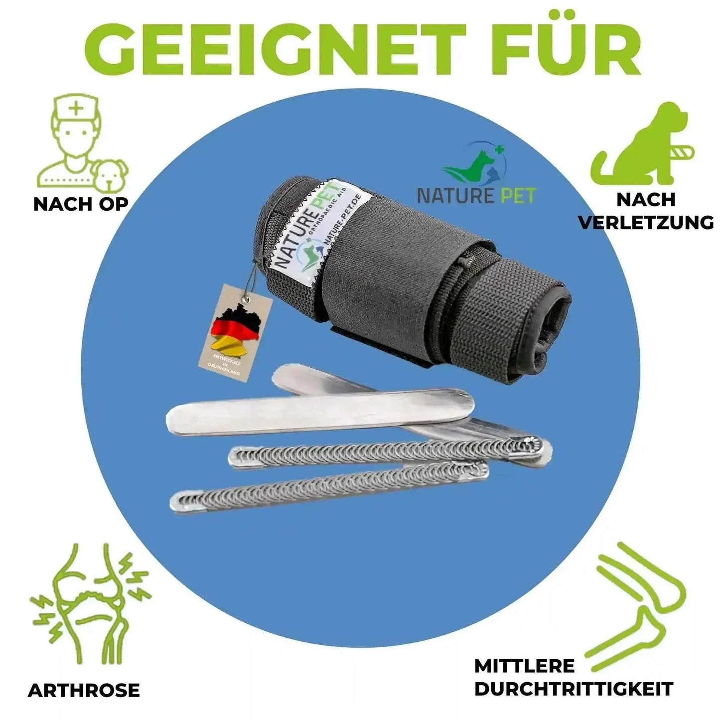 Stabilisierungs Handgelenkbandage für Hunde - Medikratz 
