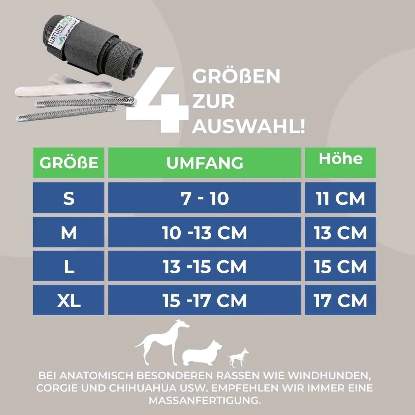 Stabilisierungs Handgelenkbandage für Hunde - Medikratz 