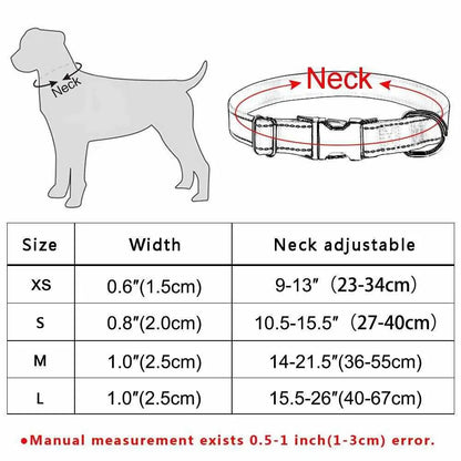 Stark reflektierendes Hundehalsband mit Namen graviert - Medikratz 